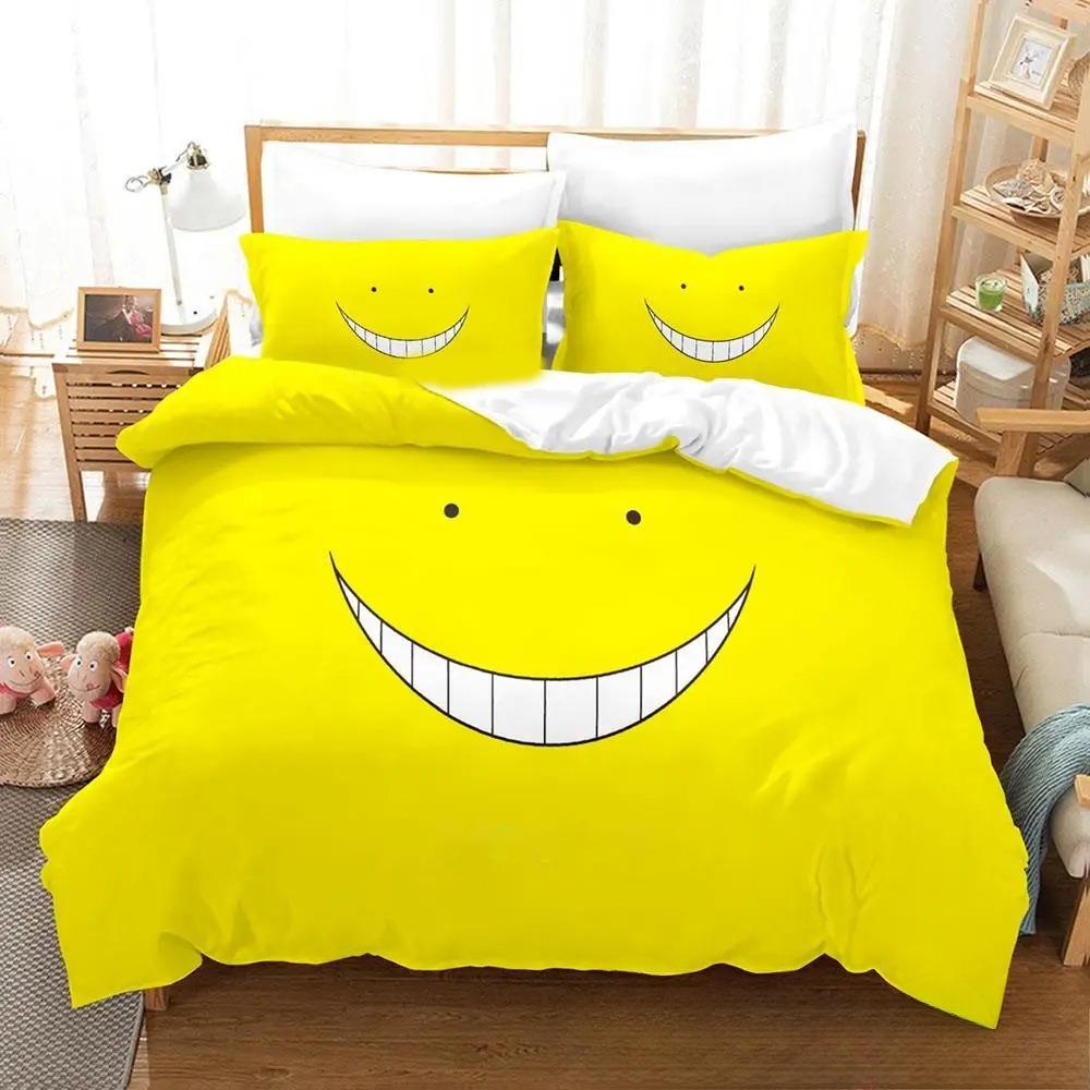 Stylish Comfortable Twin Queen King Anime Assassination Classroom Koro sensei Boys Girls Size Bed Adult Quilt