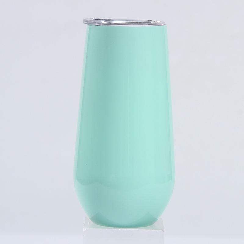 6Oz Eggshell Cup 304 Stainless Steel Swig Double-Layer Vacuum Thermos Cup Creative Red Wine Glass U-Shaped Cup