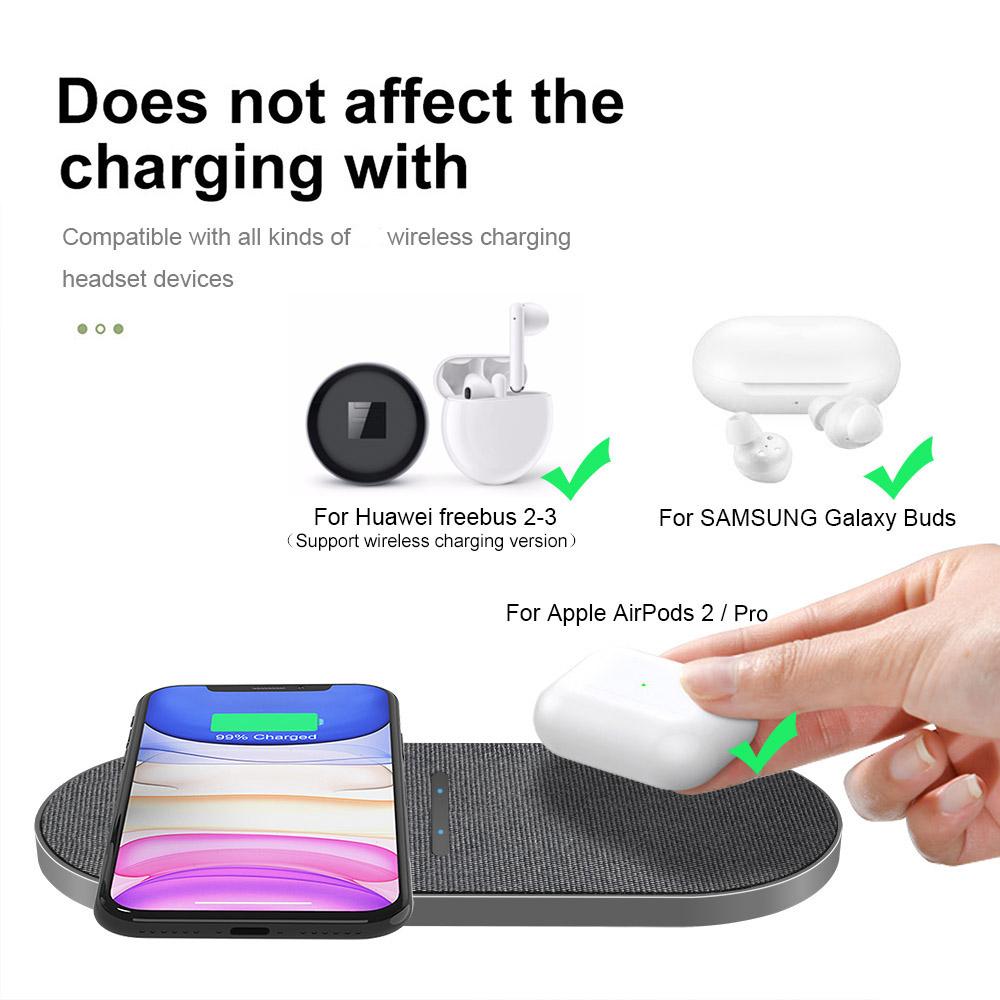 Cargador Inalámbrico Airpods Compatibles Con Samsung Cargador