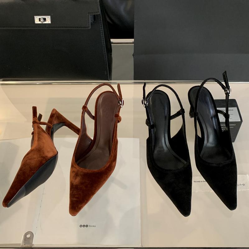 Spring Fashion Shallow Pointed Toe Women Pumps Sexy Thin High Heels Sandals Elegant Banquet Female Mule Shoes