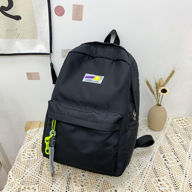 

IELGY Женский вместительный рюкзак для отдыха, спорта, компьютера и путешествий чёрный