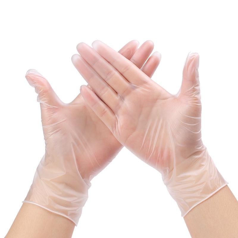 Black Nitrile PVC Latex Rubber Thickened Repair Gloves PVC 100 pcs/box *S size