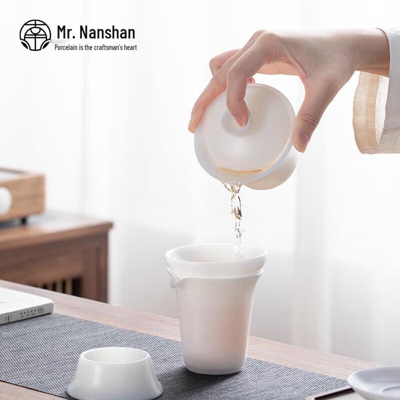 Chinese Jade Porcelain Kung Fu Tea Set