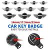Emblema Metálico para Chave de Carro Remota Botão de Rádio Autocolante logo Para Mini Cooper One S JCW F54 F55 F56 F57 F60 R55 R56 R57 R60 R61