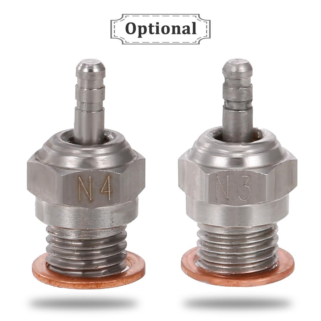 5 STÜCKE N3 Stahlstecker Glühkerze RC Motorteile für Motoren RC Truck Kompatibel mit Redcat Hsp Hpi