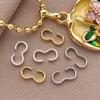18K Gold-Plated Copper Three-Character Buckle Clasp for DIY Jewelry: Bracelet, Necklace, or Pendant End