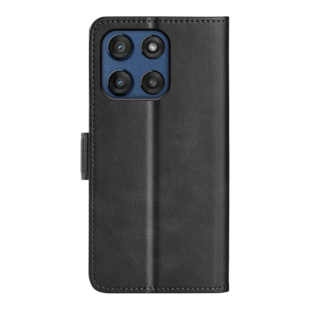 Für Motorola Moto G Stylus 5G (2025) Hülle Kalbleder Textur Geldbörse Handyhülle