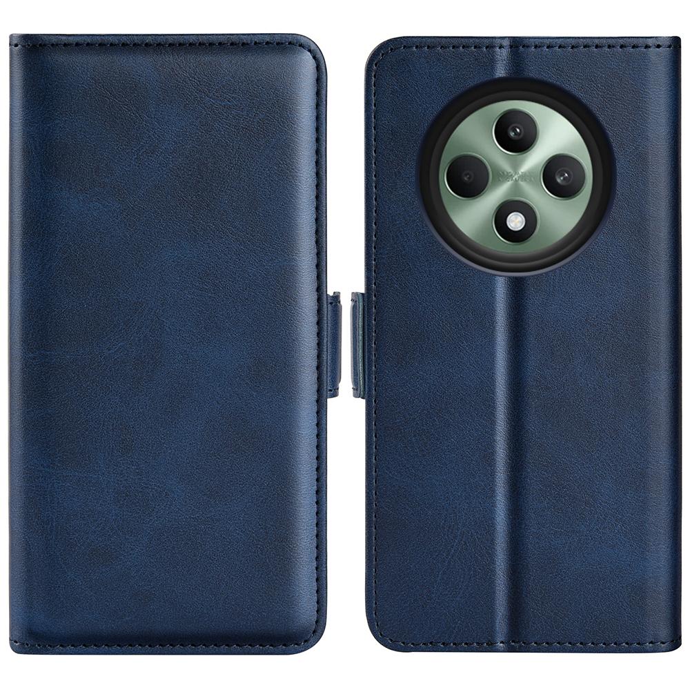 For Oppo Reno12 F 5G Case Calf Texture Leather Stand Wallet Phone Cover