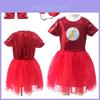 Bsrlons Halloween Flash Girl Children's Role-playing Costume Cosplay Stage Performance Dress