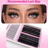 Cluster Lashes Individual Extensions Mixed Tray DIY Eyelash Set Soft Natural Curl Long Lasting for Party and Everyday Use