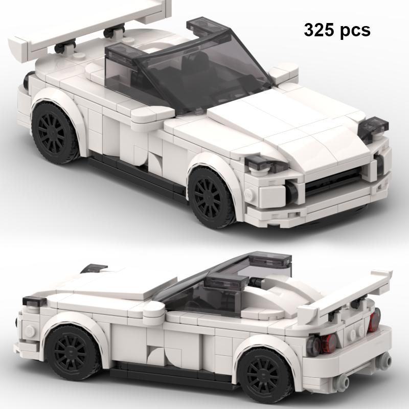 City Technical Car Speed  Racing Car Building Blocks Sports Police Car Pick Up MOC Creative Vehicle Toys
