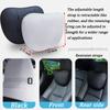 Coussin de nuque en cuir floqué pour siège auto Tesla Model 3 Y, coussin de nuque doux à mémoire de forme, appui-tête de haute qualité, soutien lombaire