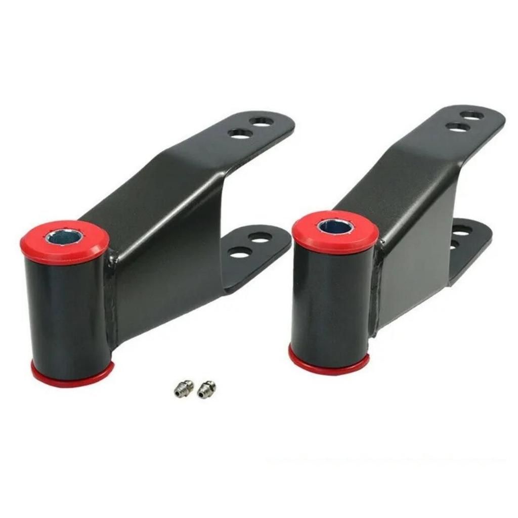 Rear Drop Lock Kit for Leaf Spring Shackle - Fits Chevrolet C1500/C2500, F-350 (Model 410520)