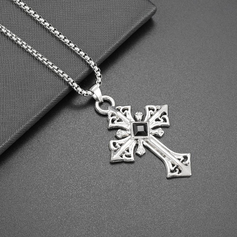 Hip Hop Necklace Jewelry Men'S Street Personality Bouncing Alloy Pendant Sweater Chain