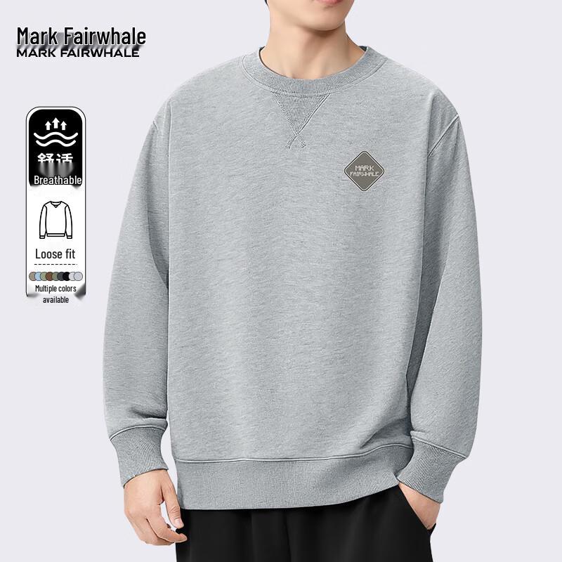 

Mark Huafei Men s Crewneck Pullover Sweatshirt L