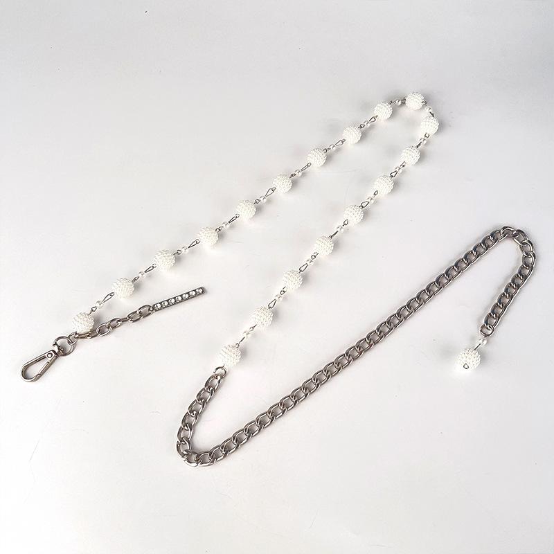 Pearl Waist Chain Women'S Sweet Belt Dress Simple Waist Elegant Belt With Skirt Decorative Belt