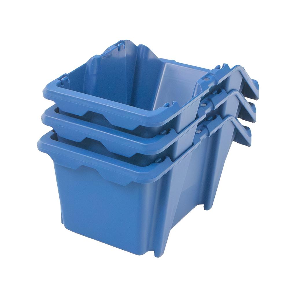 Mega-M storage container workshop tray M plastic 200x300x130 mm blue N