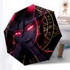 Devil Girl Automagic Folding Umbrella with 8 Bone Iron Frame Perfect for Fans,Travelers,and Daily Use0152b