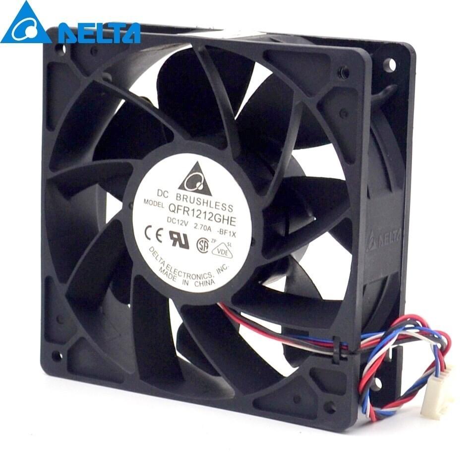 1PCS QFR1212GHE 12V 2.70A 12038 120MM 12CM 6000RPM Server Fan Cooling For Delta