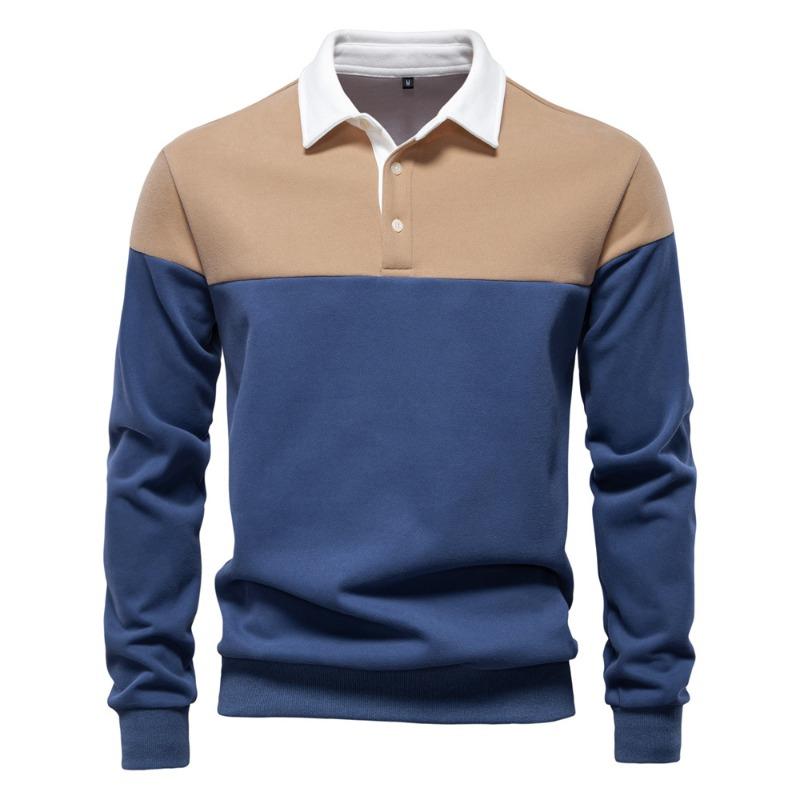 

Men’s Euro Fit Long Sleeve Polo Collar Sweatshirt S армия зеленый