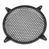 KIMISS Car Audio Speaker Cover - Plastic Mesh Cover Subwoofer Speaker Modification Protect Guard Decorative Circle Cover (Black) (10in)