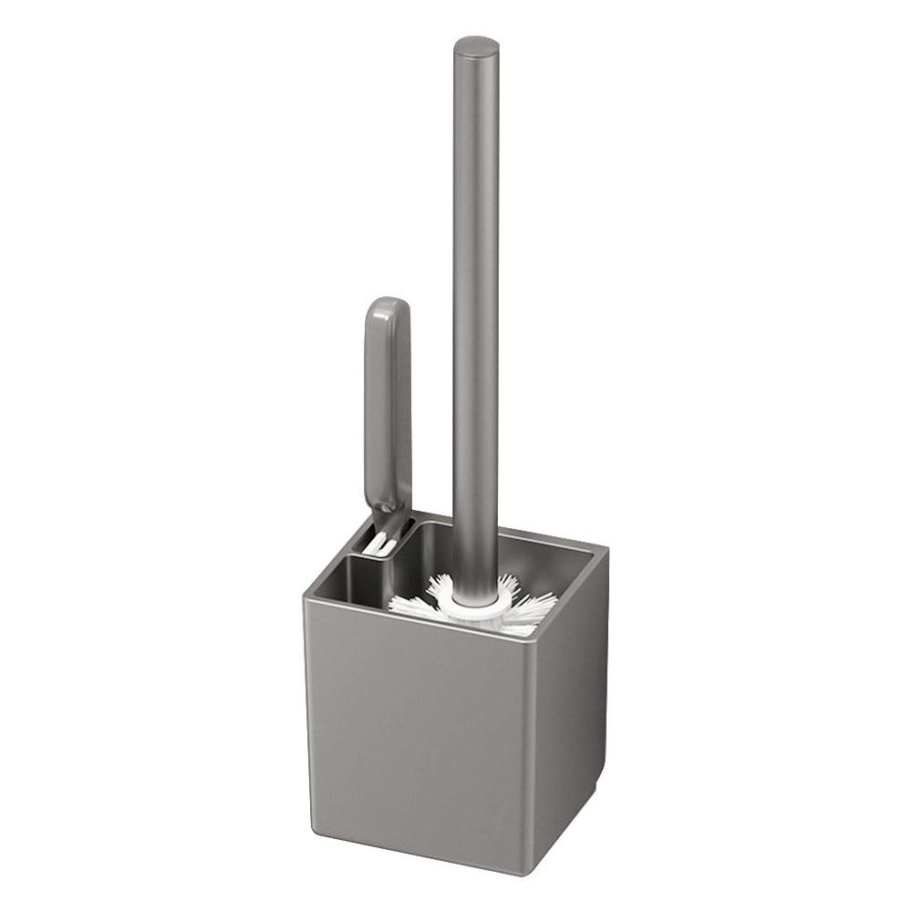 Bathroom Accessories Wall Mounted Toilet Brush Holder No Drill Drain Shelf Toilet Brush Rack with Storage Rack Storage Rack