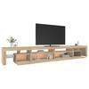 Vidaxl Szafka Pod Tv Z Oświetleniem Led, Dąb Sonoma, 290X36,5X40 Cm