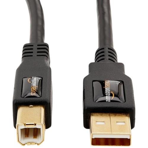 Basic USB Cable USB2.0 Printer Compatible 3.0m (USB Type A Male - USB Type B Male) Black