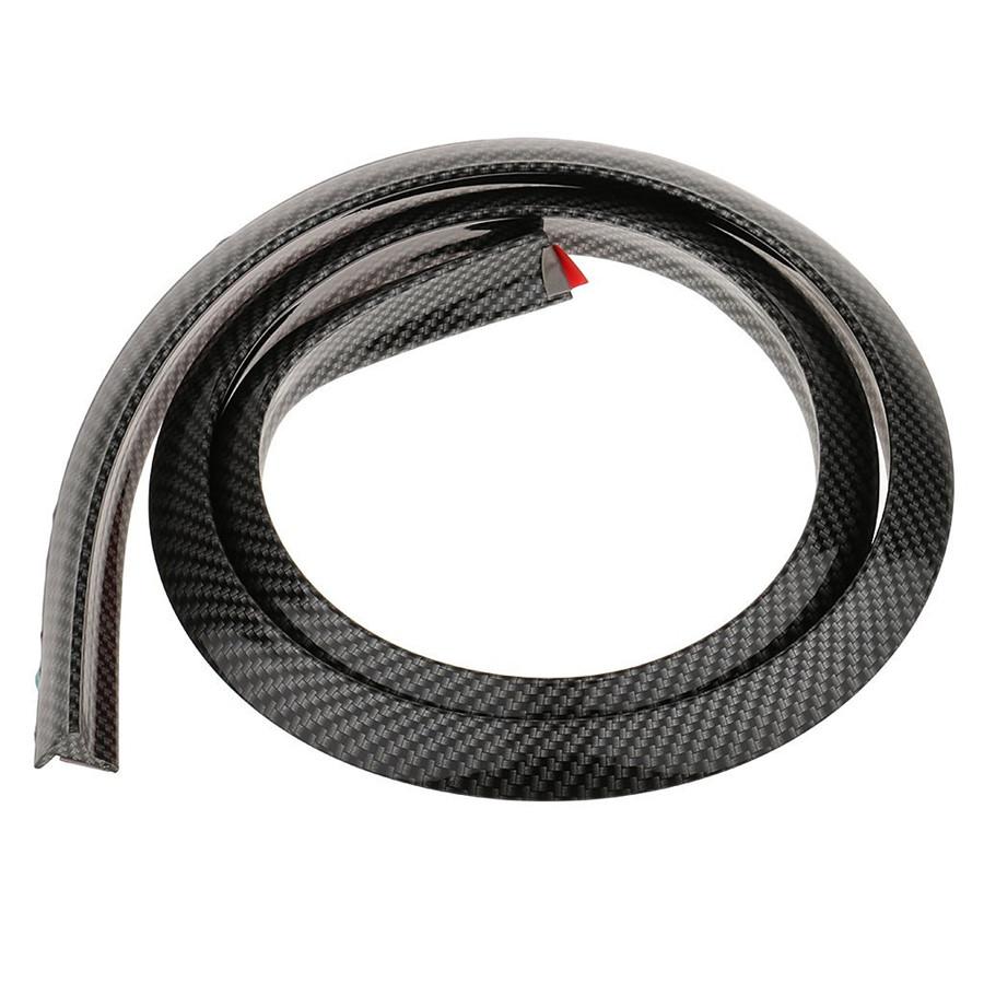 2PCs 150cm universal Carbon Fiber Color Rubber car fender flare wheel eyebrow pr