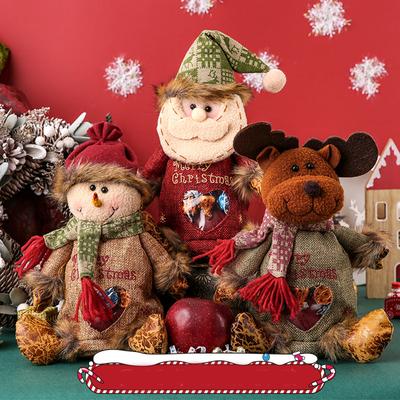 Weihnachtsgeschenktüte Feiertagsdekoration Verpackung Apfeltüte Puppenornament Heiligabend Kinder Süßigkeiten Geschenk Aufbewahrungstüte