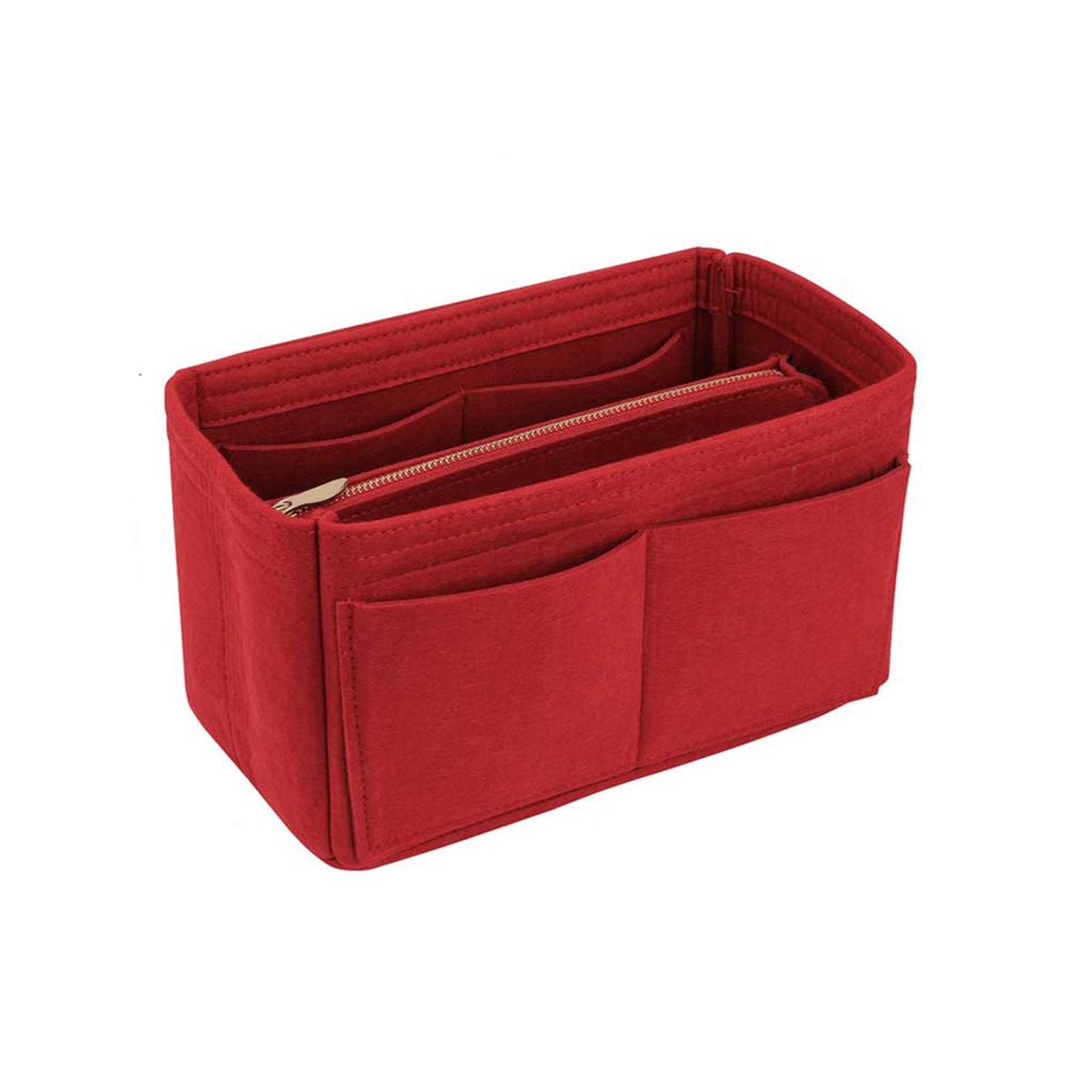 Insert Bag Zipper Multi Pocket Handbag Purse Organizer Holder Makeup Travel