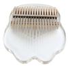17 Tasten Kalimba Set Transparentes Acryl Edelstahl Tragbar Ergonomie Daumenklavier für Kinder