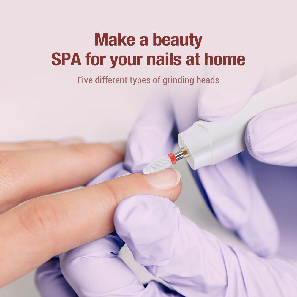 Portable Three-Speed Electric Nail Polisher and Cuticle Remover for Nail Art