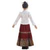 Girls' Velvet Hanfu Ma Mian Skirt Set - Winter 2025 New Chinese Style for Autumn/Winter and New Year Celebrations