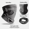 Summer Men's Ice Silk Sunblock Mask Ice Sleeve Outdoor Fishing Ride Face Mask Veil UV Protection Solid Color Neck Scarf