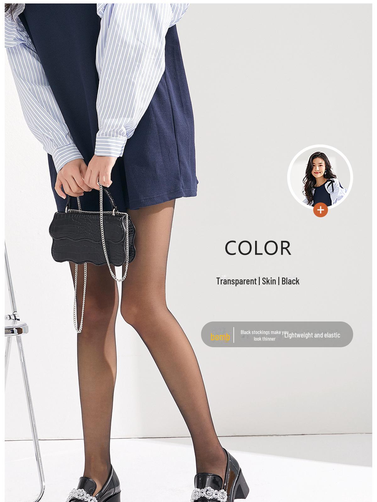 

Женские ультратонкие черные шелковые чулки Fenna Anti-Snag – Natural Invisible Slim Fit One size fits all чёрный