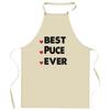 Planetee PUCE Kitchen Apron Best Ever | Original Humorous Gift for Cook Protective Clothing Blouse Barbecue Gardening