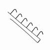 Multifunction Kitchen Storage Rack Cupboard Shelf Hanging Hook  Wardrobe Organizer Holder Black