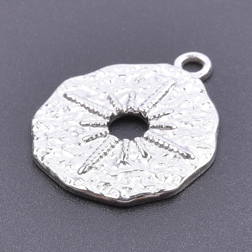 100% Stainless Steel Charms For Jewelry Making Supplies Moon Pendant Star Sun Fashion Accessories Rectangle Round Charm Breloque