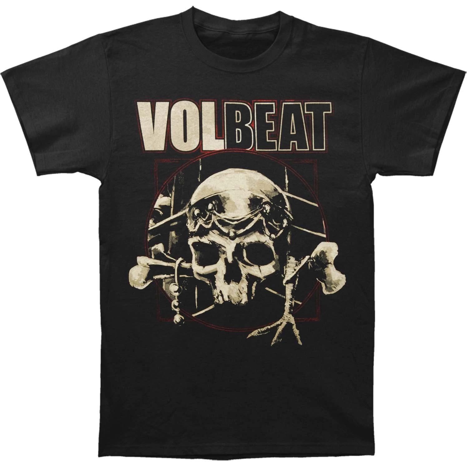 Men s Volbeat Voodoo Skull T-shirt Small Black S