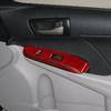 12Pcs For Toyota Camry Red Carbon Fiber Interior Door Control Kit Cover Trim
