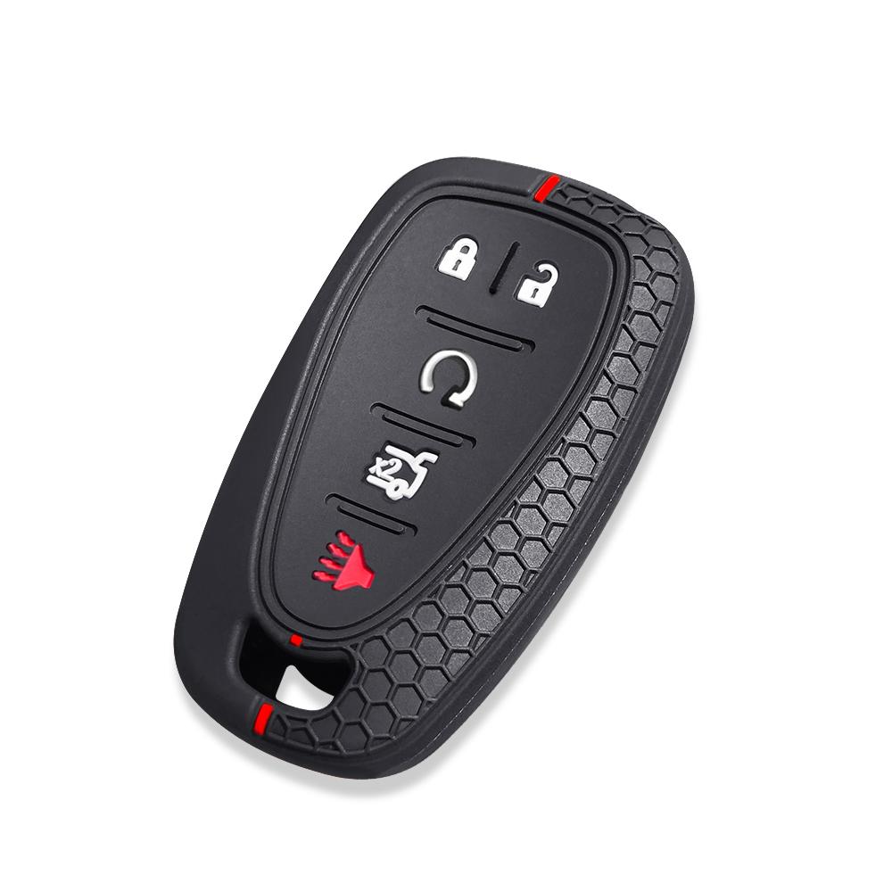 Soft Silicone Car Remote Key Case Cover Shell For Chevrolet New Malibu XL Equinox Cruze Spark Sonic Camaro Volt Bolt Captiva