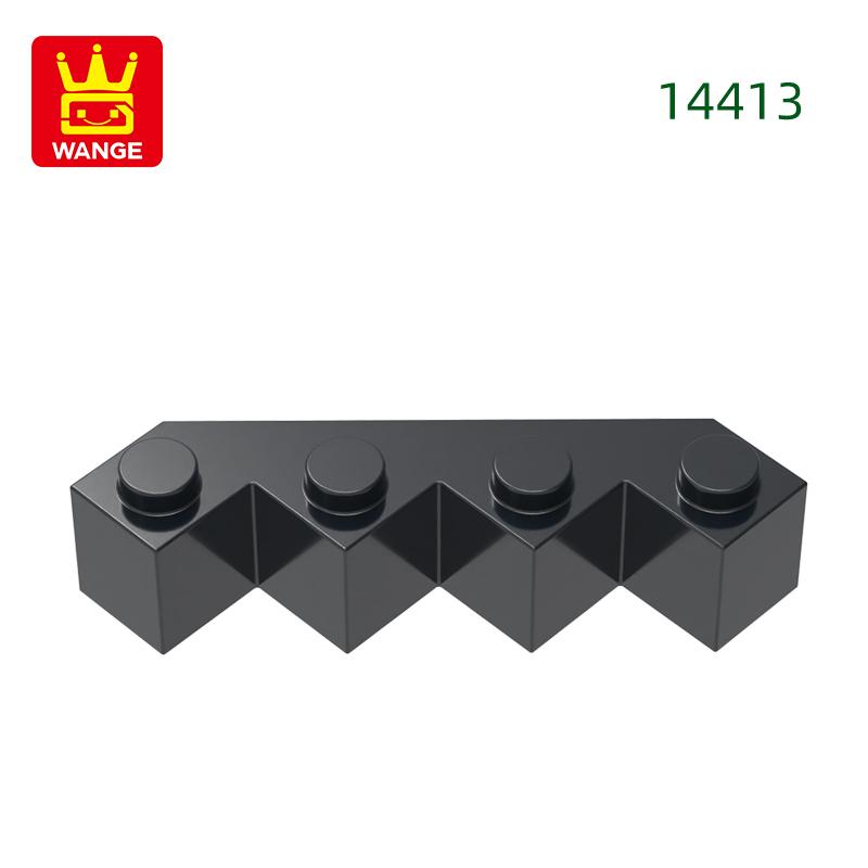 47Pcs/Lot 14413 4x4 Wedge Facet Creating Cubes Moc House Accessories Works with with Brick Construction Kids Toy Sets Gift Idea Box