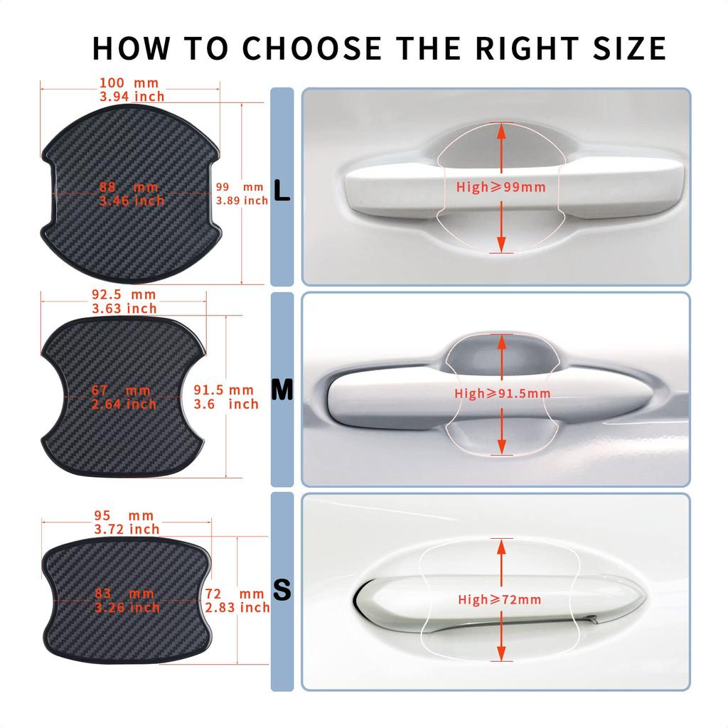 TANGSEN Autotürgriffschutz, Autotürgriffabdeckung, Dichtung, Aufkleber, Kratzschutz