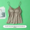 19 Momme Mulberry Silk V-Neck No-Bra Camisole Tank Top for Women - Thin Summer Base Layer