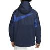 Nike Logo Print Zip Hoodie Jacket Men Outerwear Navy-Blue DN3113-410