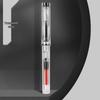 Refillable Ergonomic Fountain Pen for Students - Transparent Colored Plastic Design
