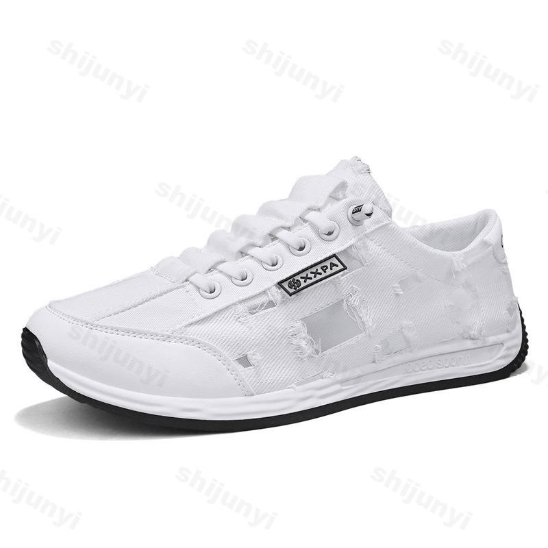 Fashion 2025 Summer New Hollow Mesh Breathable Comfortable Denim Casual Shoes for Men's Fashion Trend Versatile Low Top Chunky sneakers