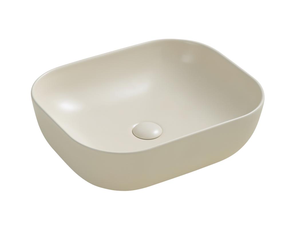 Bella countertop washbasin 50.5X40.5 CM oval beige matt