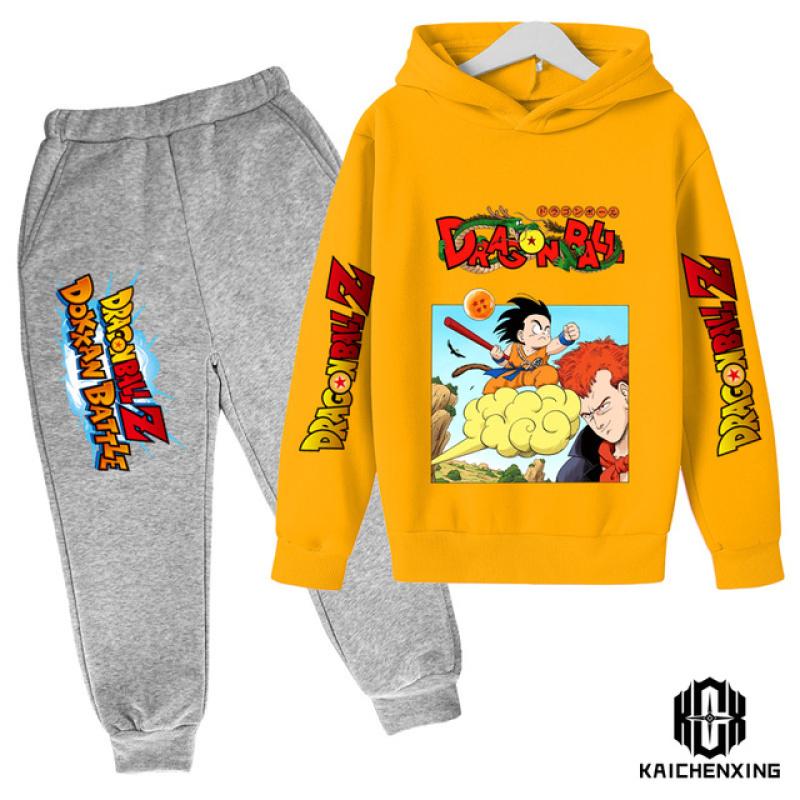 Anime Dragon Ball Z kapuutsikomplekt poistele Riided Lastele kapuutsid Anime riided Goku kapuuts, tüdrukute dressipluus 3-14a lastele
